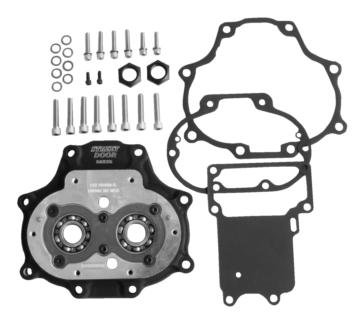 BAKER DRIVETRAIN Transmission Door Assembly - 6-Speed - Wrinkle Black 48403-6