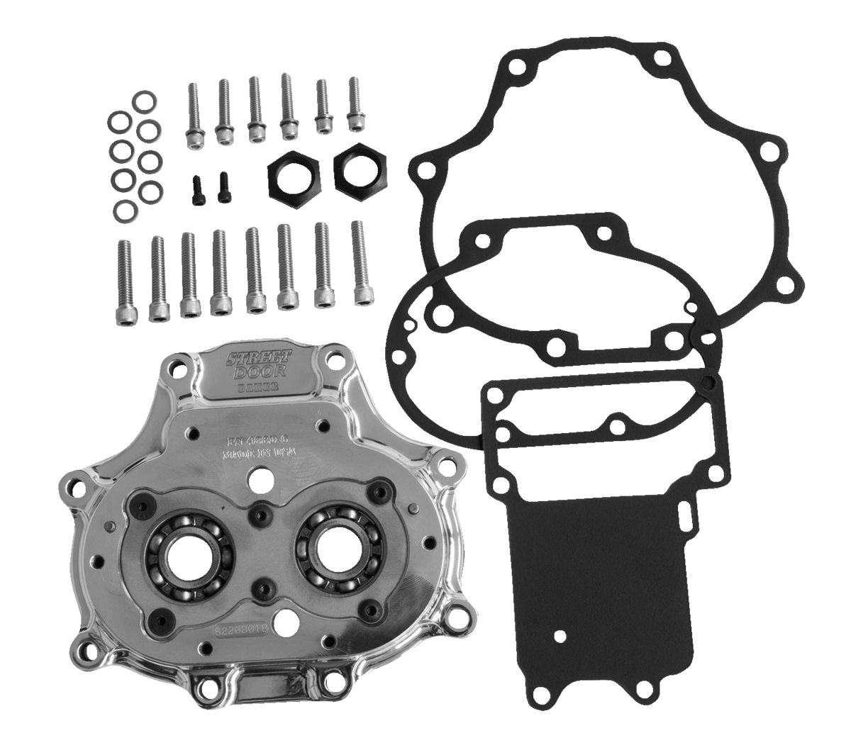 BAKER DRIVETRAIN Transmission Door Assembly - 6-Speed - Polished 48902-6