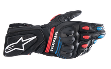 ALPINESTARS Honda SP-8 V3 Gloves - Black/Bright Red/Blue - 2XL 3558423-1317-2X