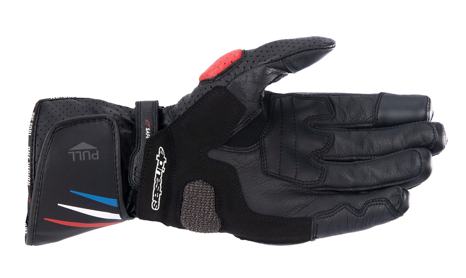 ALPINESTARS Honda SP-8 V3 Gloves - Black/Bright Red/Blue - Medium 3558423-1317-M