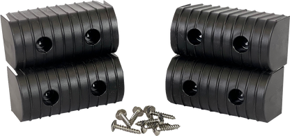 CALIBER Bunk Wrap Endcap - 2"x4" - Black - 4 Pack 23051-BK