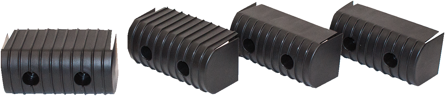 CALIBER Bunk Wrap Endcap - 2"x4" - Black - 4 Pack 23051-BK
