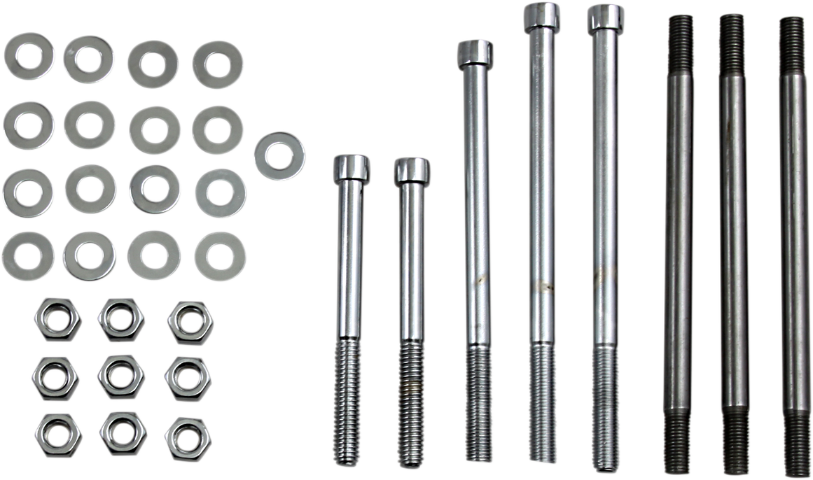 GARDNER-WESTCOTT Bolt Kit - Motor Case - Socket-Head - Chrome - Big Twin P-80-57