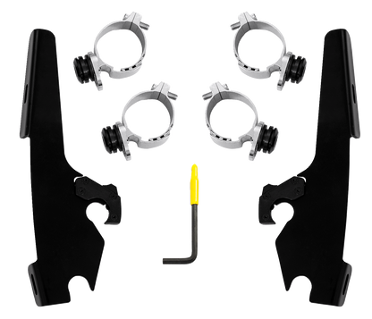 MEMPHIS SHADES Fats/Slim/Sportshield Mounting Kit - Black - Chief MEB2074