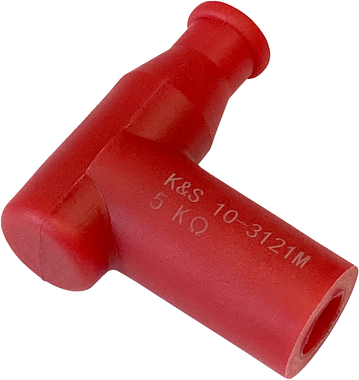 K&S TECHNOLOGIES Spark Plug Cover - Resistor - 14 mm - Red 10-3121M