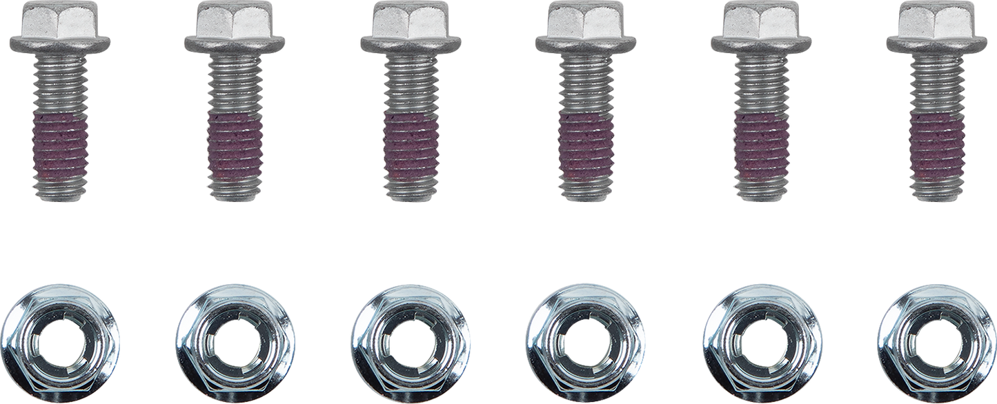 MOTO-MASTER Bolts - Brake Rotor - Torx w/Nuts - M6 x 16 - 6-Pack 012015-PU