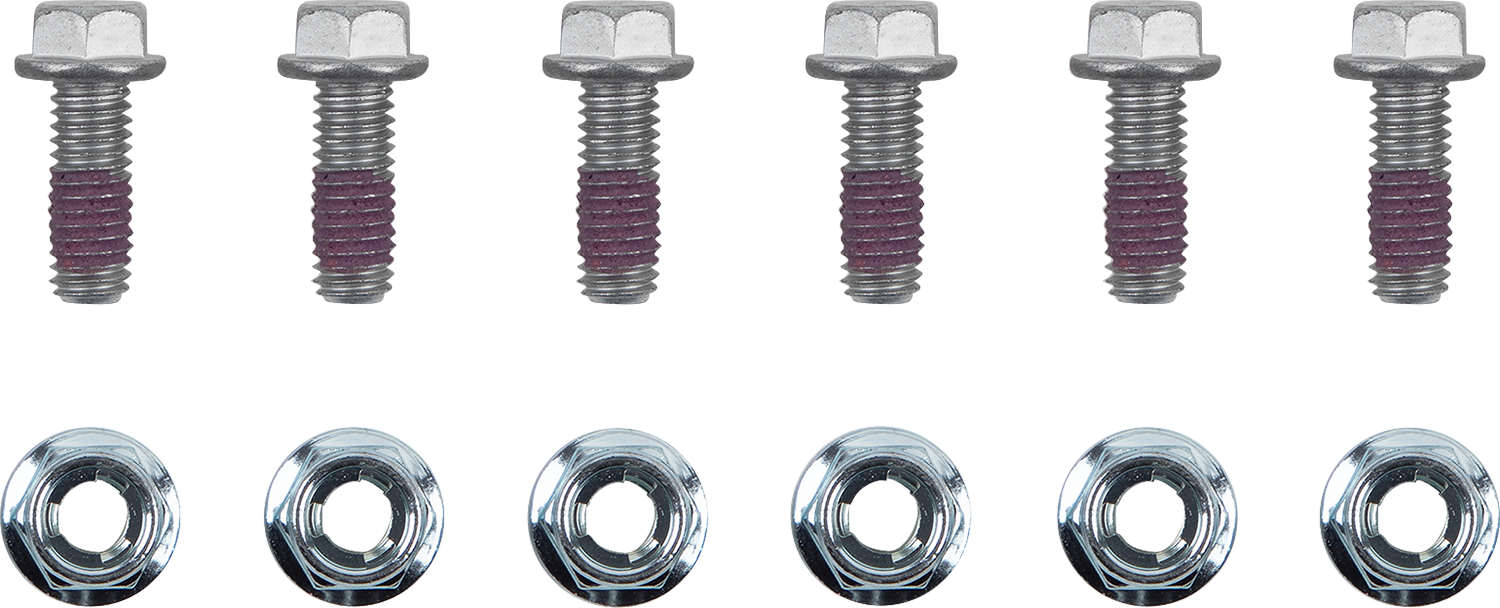 MOTO-MASTER Bolts - Brake Rotor - Torx w/Nuts - M6 x 16 - 6-Pack 012015-PU