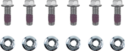 MOTO-MASTER Bolts - Brake Rotor - Torx w/Nuts - M6 x 16 - 6-Pack 012015-PU