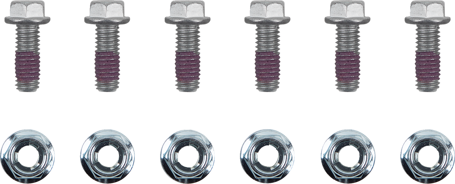 MOTO-MASTER Bolts - Brake Rotor - Torx w/Nuts - M6 x 16 - 6-Pack 012015-PU
