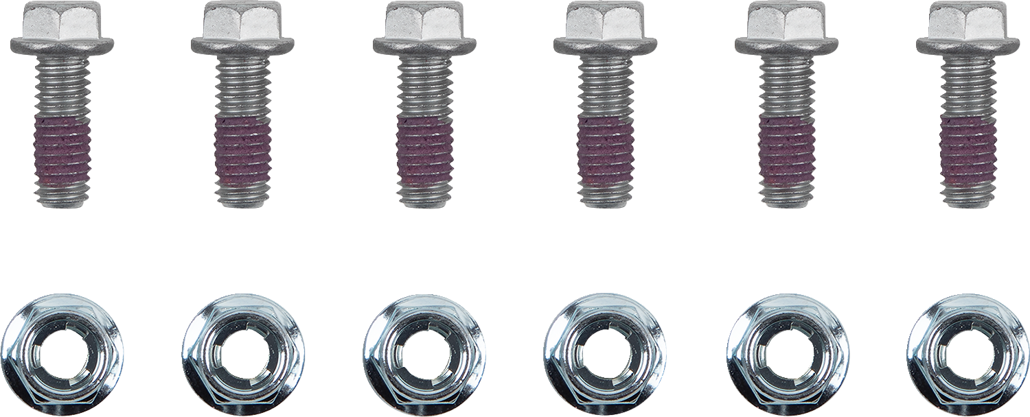 MOTO-MASTER Bolts - Brake Rotor - Torx w/Nuts - M6 x 16 - 6-Pack 012015-PU