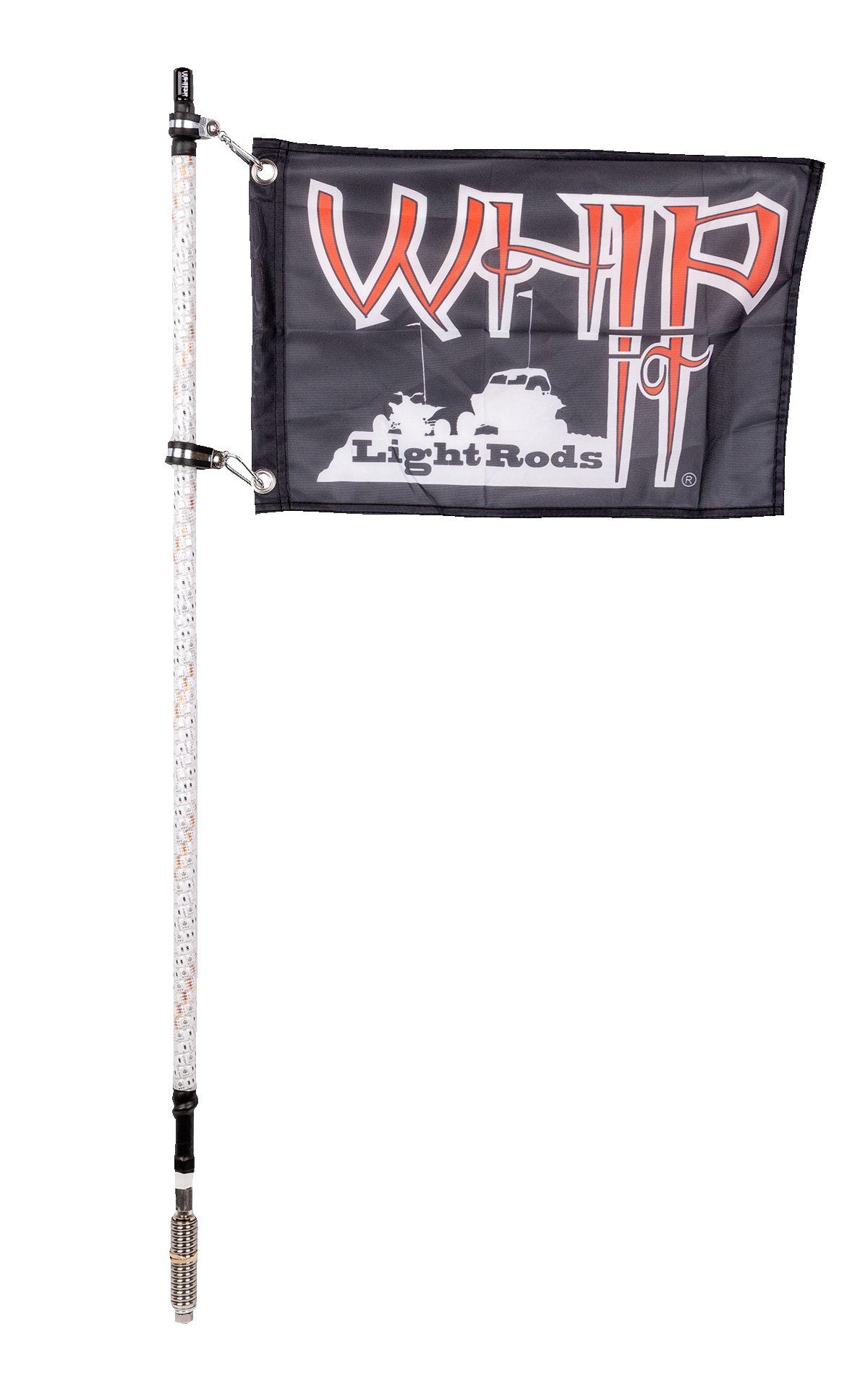 WHIPITLIGHTRODS 3' Light Rod Whip - Chase - White SB-CHSBTR-231