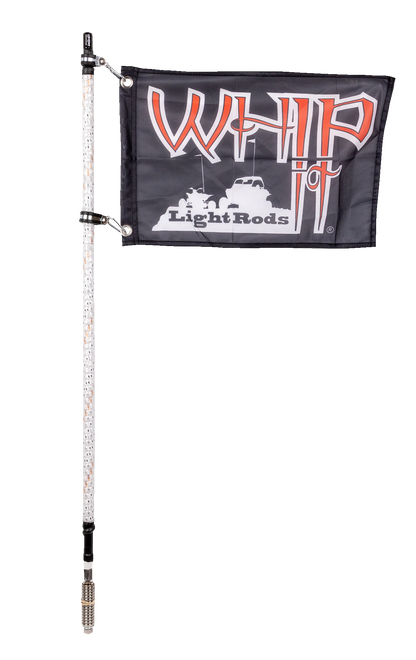 WHIPITLIGHTRODS 3' Light Rod Whip - Chase - White SB-CHSBTR-231