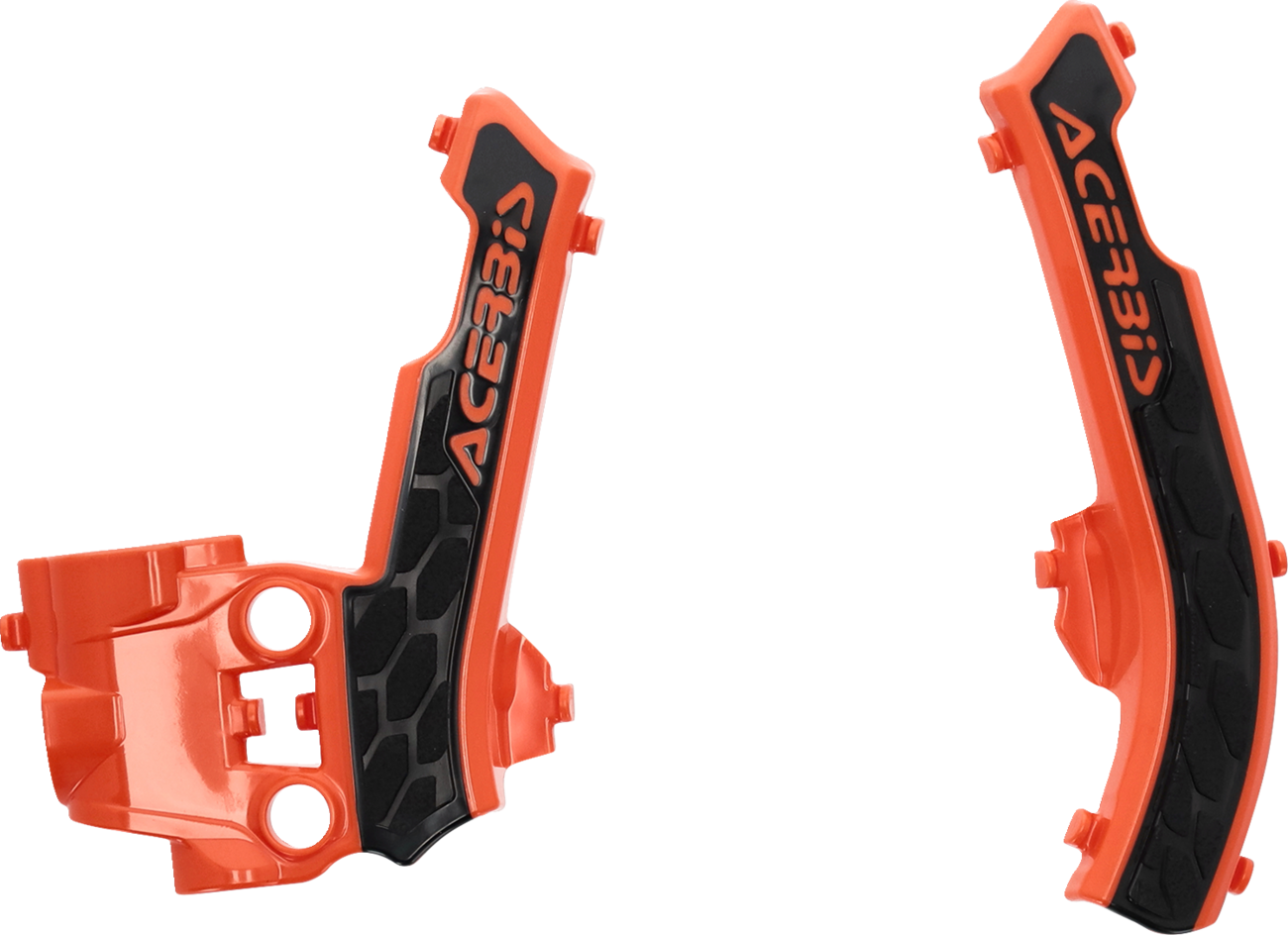 ACERBIS X-Grip Frame Guards - '16 OEM Orange/Black - Gas Gas | Husqvarna | KTM 2979615225