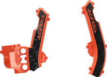 ACERBIS X-Grip Frame Guards - '16 OEM Orange/Black - Gas Gas | Husqvarna | KTM 2979615225