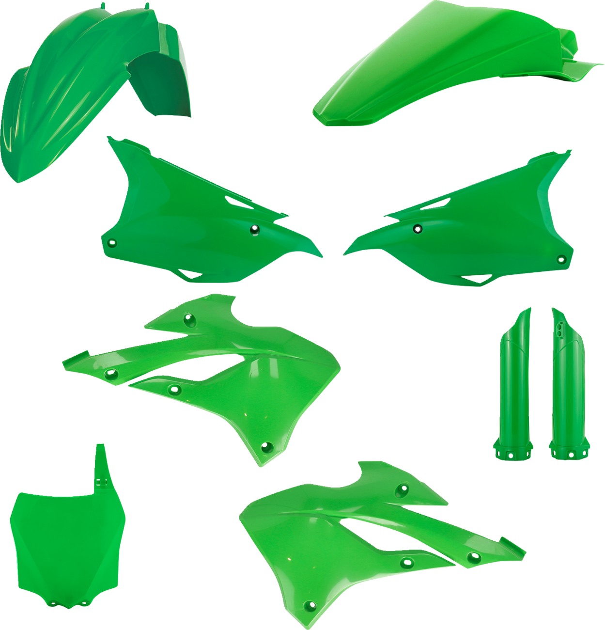 ACERBIS Full Body Kit - '24-'25 OEM Green - Kawasaki - KX '22-'25 2936130006