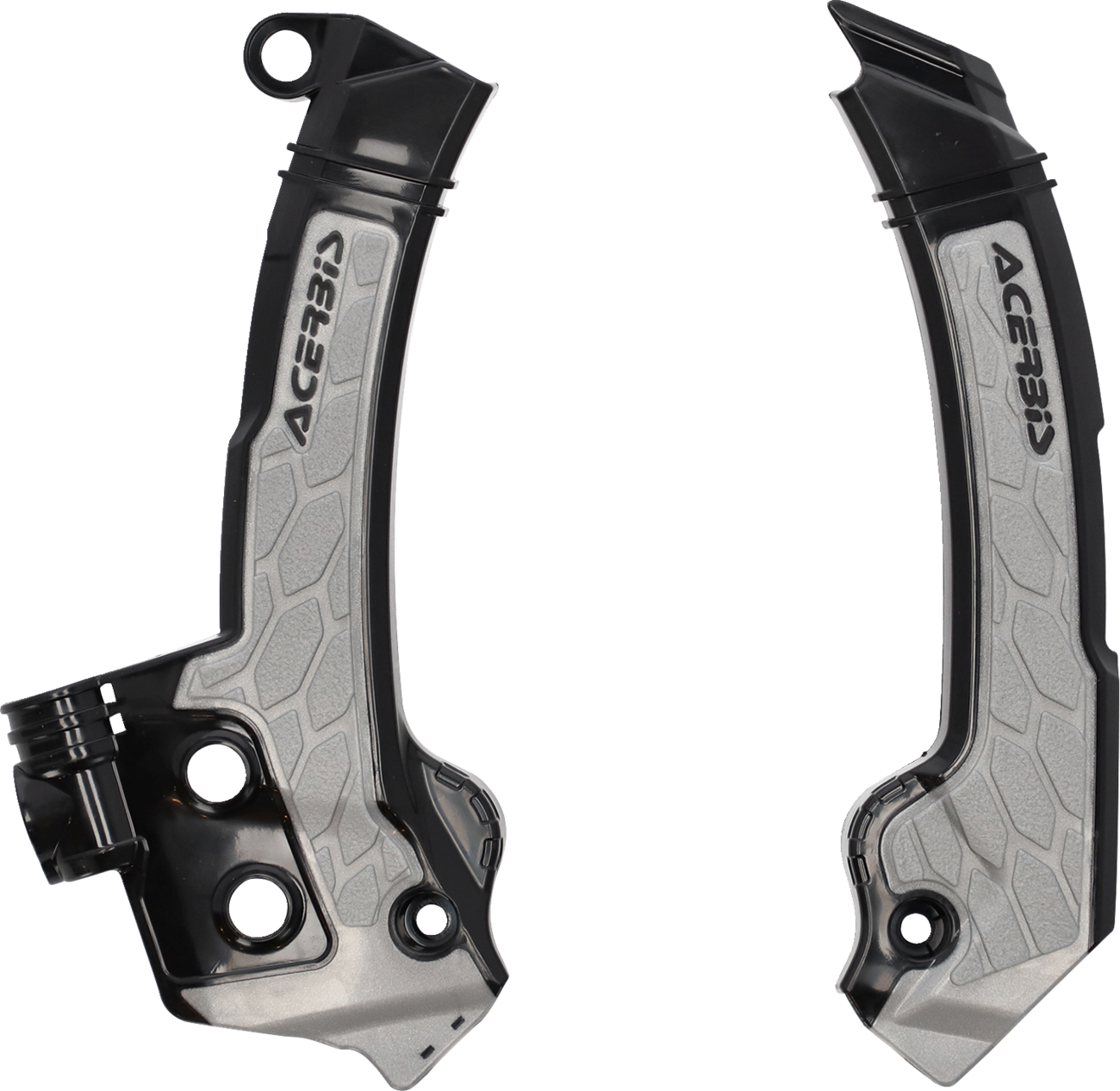 ACERBIS X-Grip Frame Guards - Black/Gray - Husqvarna 2979601001