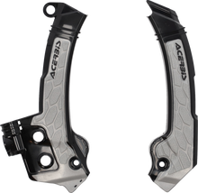 ACERBIS X-Grip Frame Guards - Black/Gray - Husqvarna 2979601001