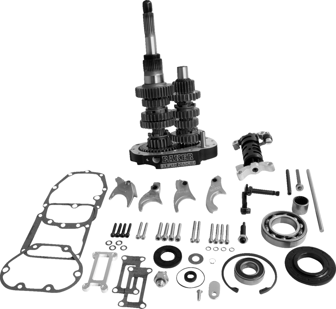 BAKER DRIVETRAIN Gear Set - Overdrive/6-Speed - Black OD6-404SP-03