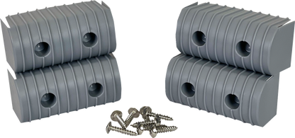 CALIBER Bunk Wrap Endcap - 2"x4" - Gray - 4 Pack 23051