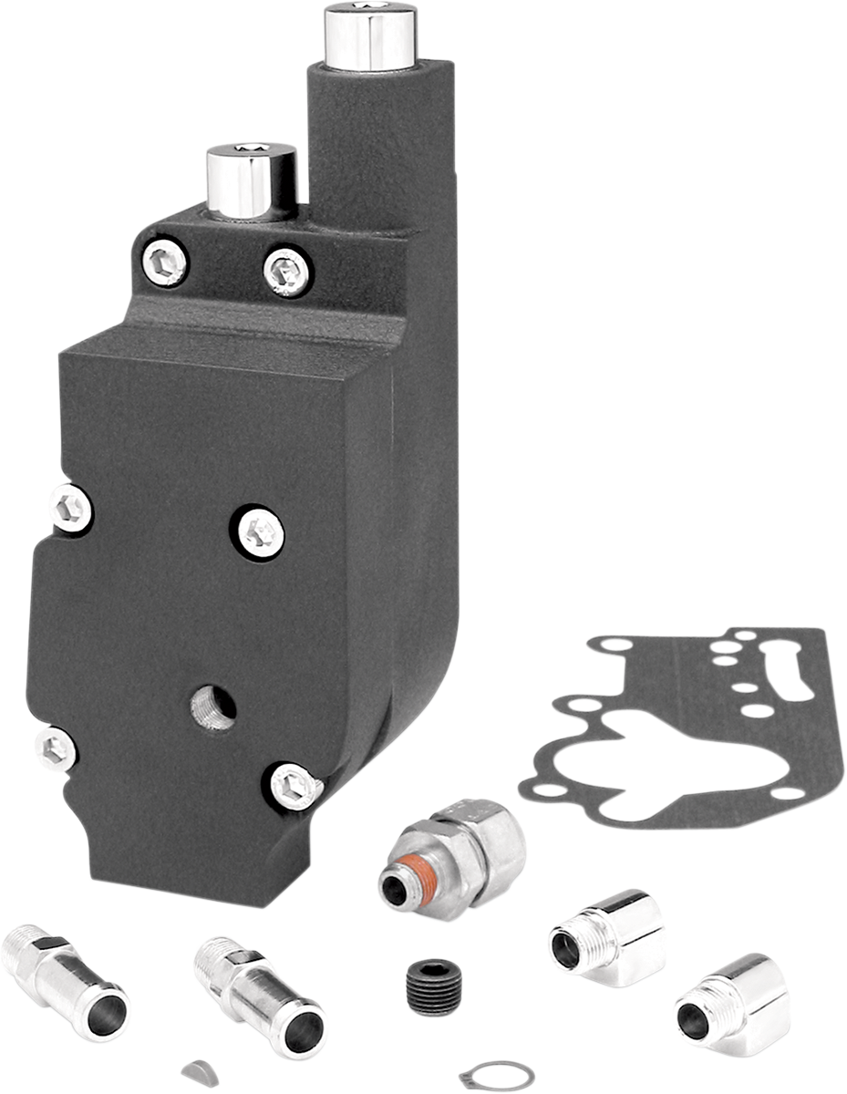 JIMS Flow Pro 1 Billet Oil Pump Bottom Line - Black 1753B