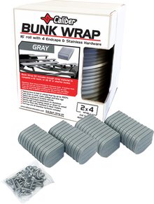 CALIBER Bunk Wrap Endcap - 2"x4" - Gray - 4 Pack 23051