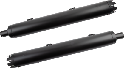 COBRA Dual Cut Slip-On Mufflers - Black 5208B