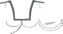 FAT BAGGERS INC. EZ Install Wired 1-1/2" Flat Top Handlebar Kit - 14" - Chrome 601314
