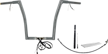 FAT BAGGERS INC. EZ Install Wired 1-1/4" Flat Top Handlebar Kit - 16" - Chrome 712916