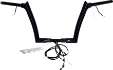 FAT BAGGERS INC. EZ Install Wired 1-1/2" Pointed Top Handlebar Kit - 12" - Black 801312-B