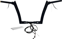 FAT BAGGERS INC. EZ Install Wired 1-1/2" Pointed Top Handlebar Kit - 12" - Black 802312-B