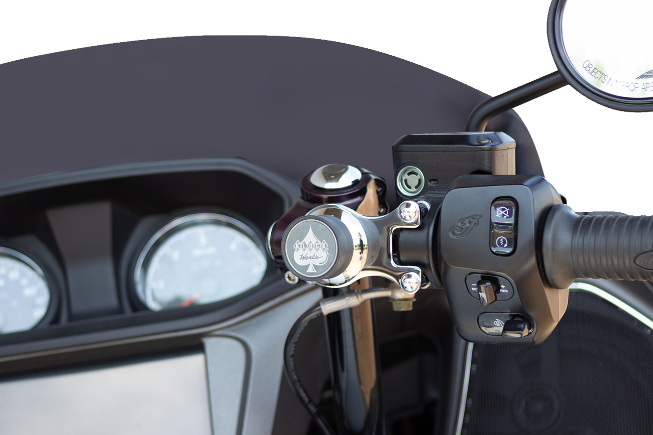 KLOCK WERKS iOmount™ for Indian - Ambidextrous Mount - Chrome - Challenger/Pursuit KWD-04-0609-C