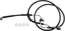 DRAG SPECIALTIES Brake Line - Rear - Master Cylinder to ABS - Black 618598-BLK