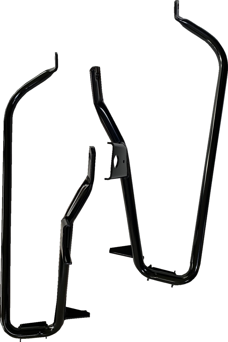 DRAG SPECIALTIES Saddlebag Support Brackets - Black - FL '09-'10 S77-0138GB