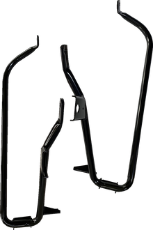 DRAG SPECIALTIES Saddlebag Support Brackets - Black - FL '09-'10 S77-0138GB