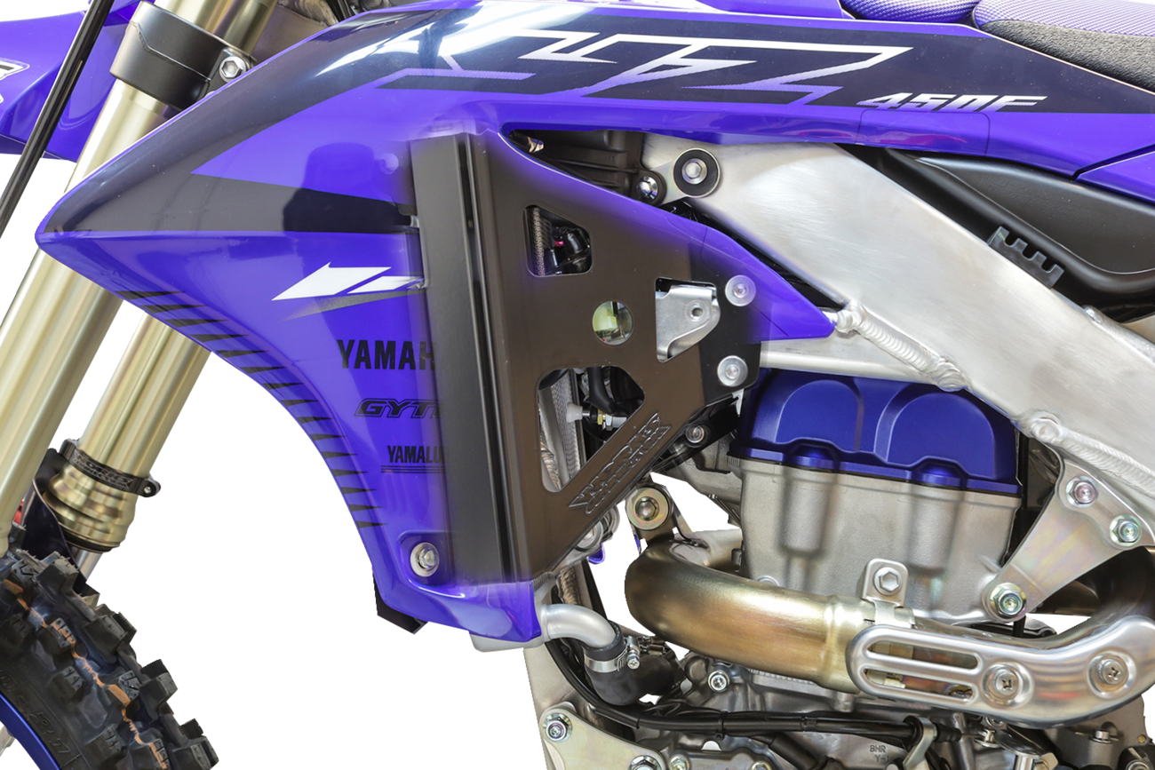 WORKS CONNECTION Radiator Brace Set - Black - Yamaha 18-B269