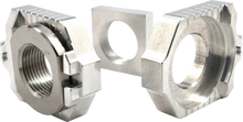 WORKS CONNECTION Elite Axle Block Kit - Silver - Gas Gas/Husqvarna/KTM 17-316