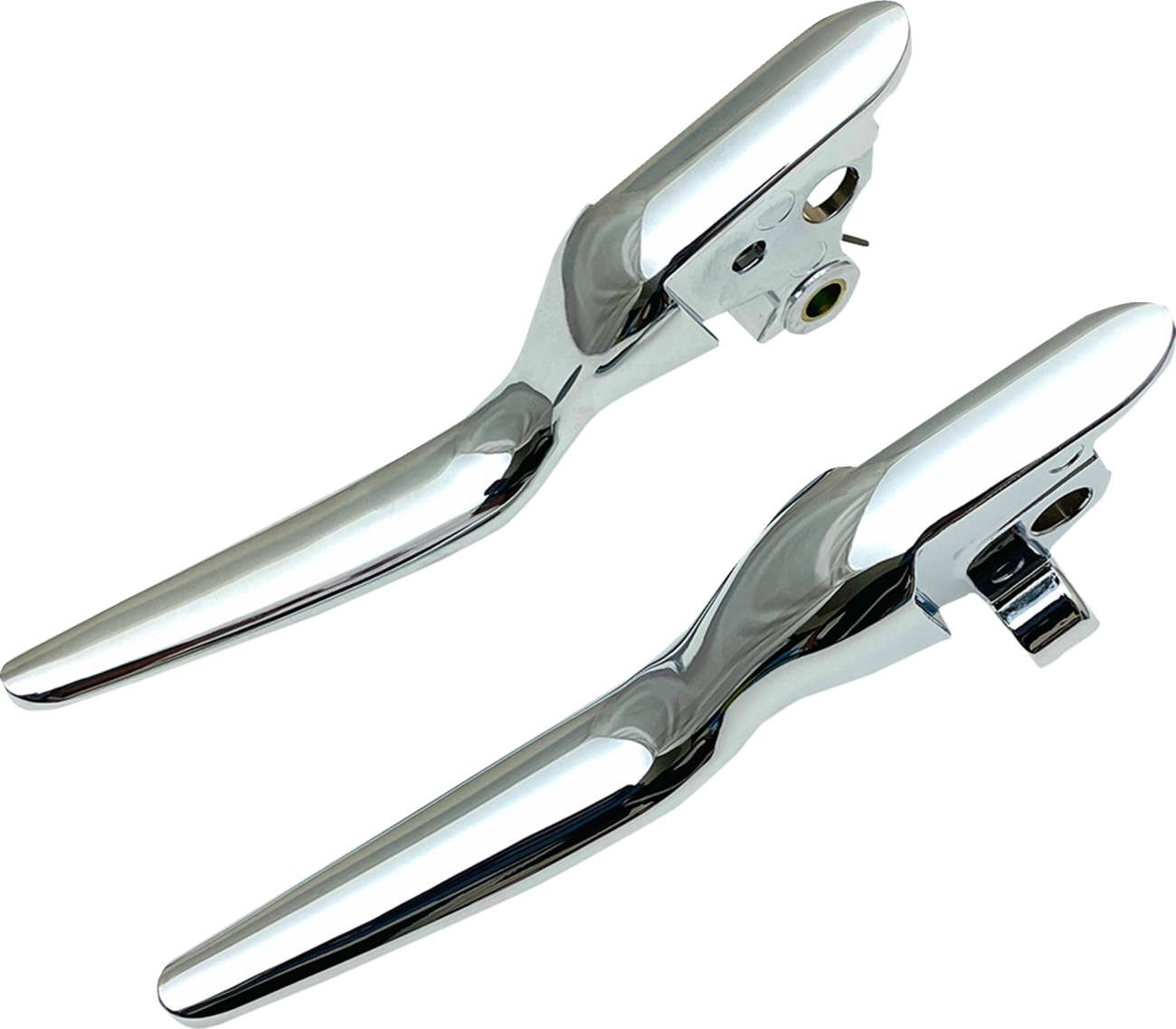 DRAG SPECIALTIES Custom Lever Set - LSR - Chrome 053842