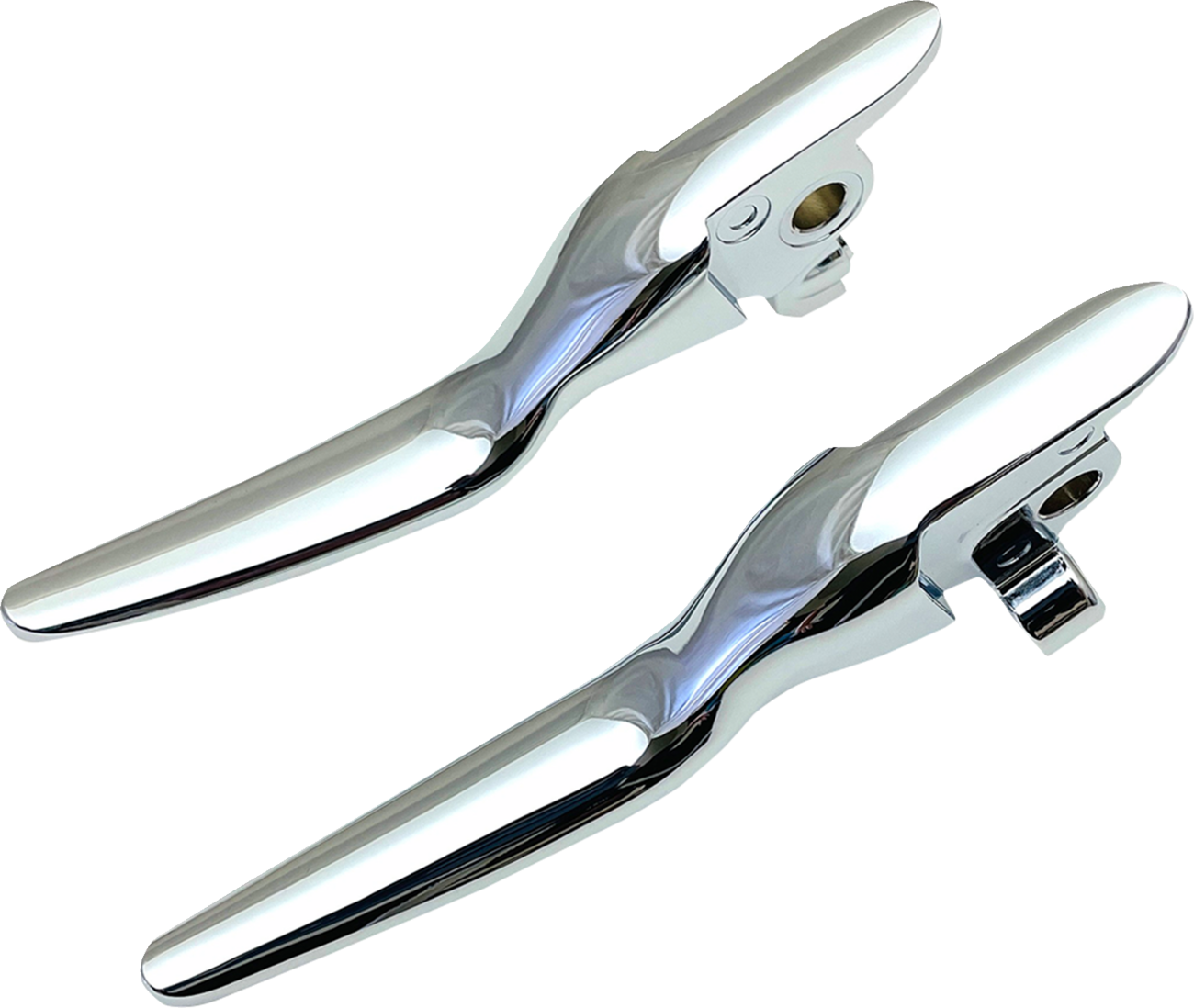 DRAG SPECIALTIES Custom Lever Set - LSR - Chrome 053995
