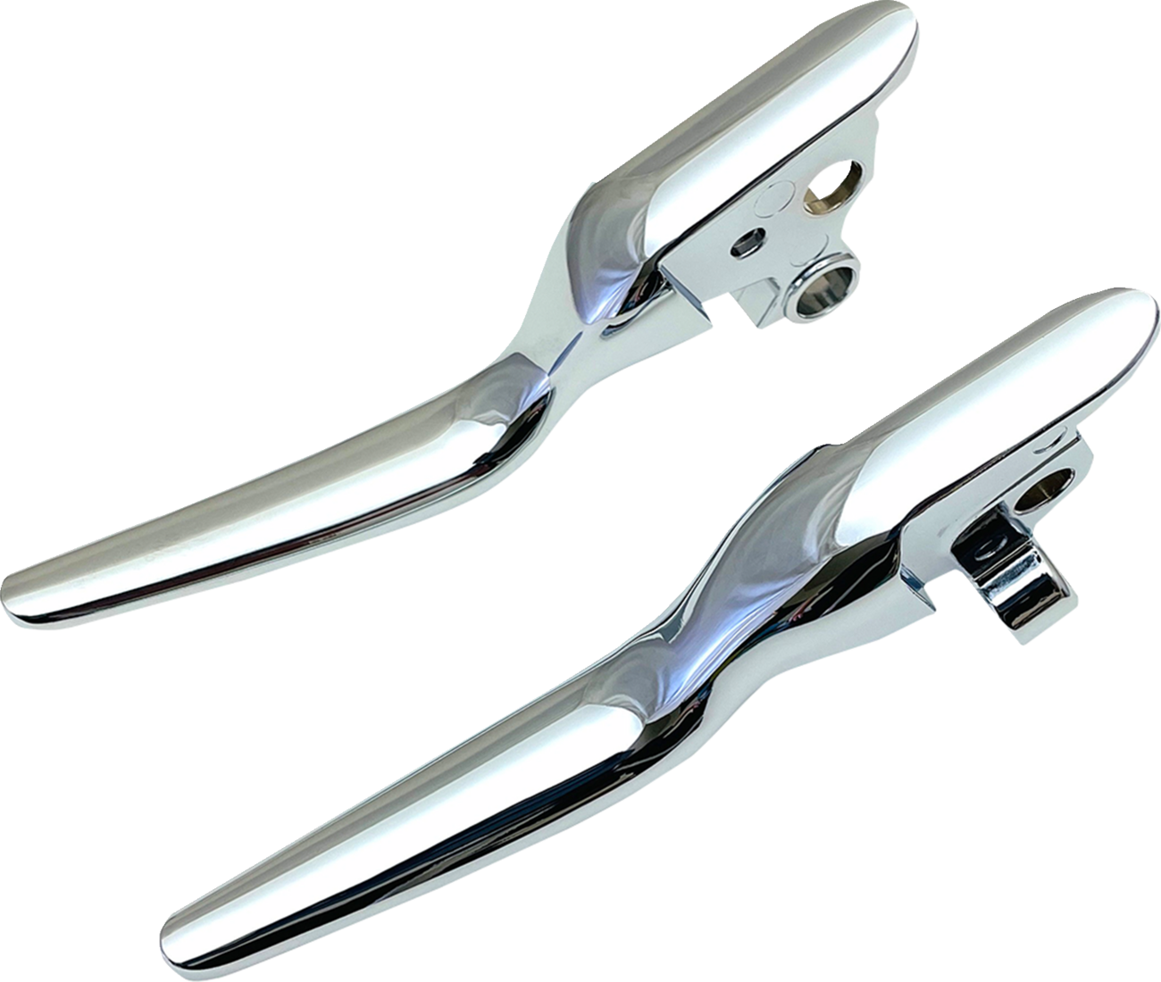 DRAG SPECIALTIES Custom Lever Set - LSR - Chrome 053986