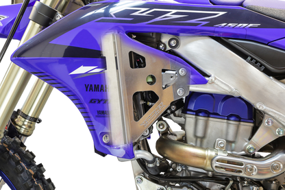 WORKS CONNECTION Radiator Brace Set - Silver - Yamaha 18-269
