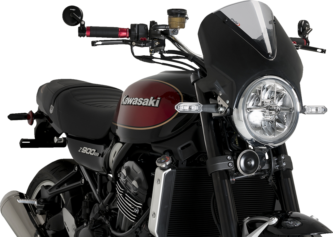 PUIG HI-TECH PARTS Windscreen - 13" - Black/Smoke - Z 900 RS 024NH