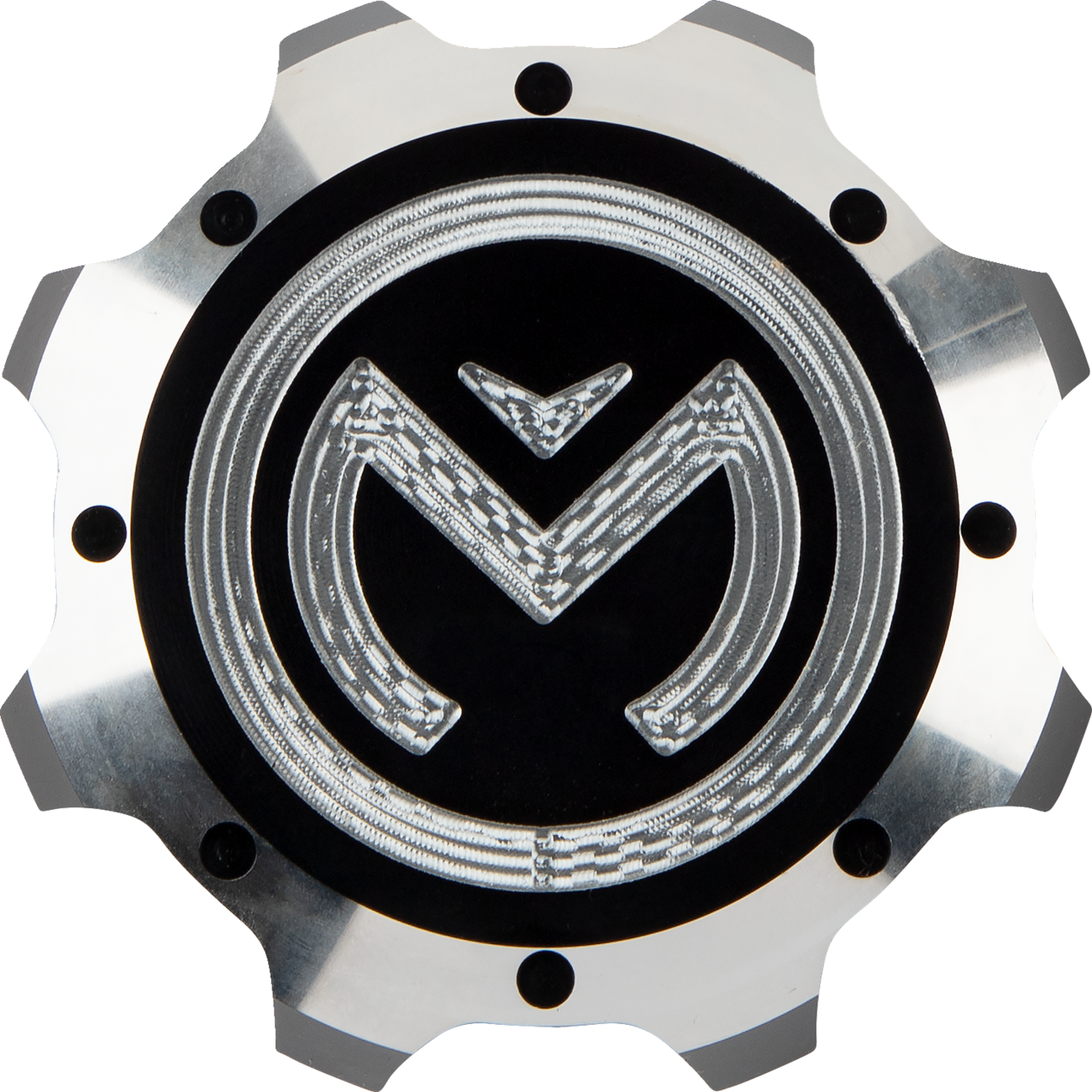 MOOSE OFFROAD Gas Cap - Silver/Black - Can-Am 500-1001-PU