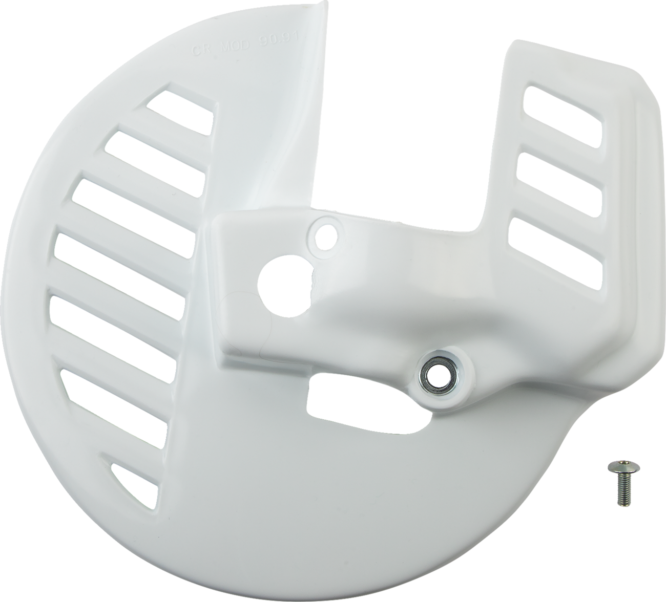 UFO Front Disc Cover - CR White - Honda - CR 125/250R/500R HO02661#041