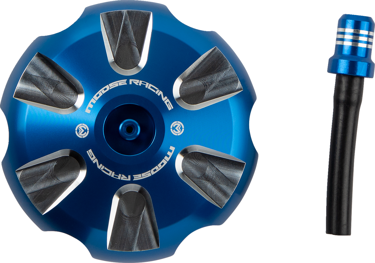 MOOSE OFFROAD Aluminum Gas Cap - Blue - Sherco T03-5116L