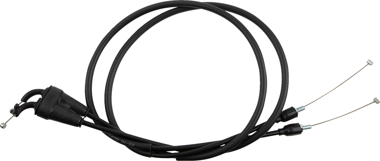 MOOSE OFFROAD Black Vinyl Throttle Cable - Stock Length - Gas Gas/Husqvarna/KTM 45-1271