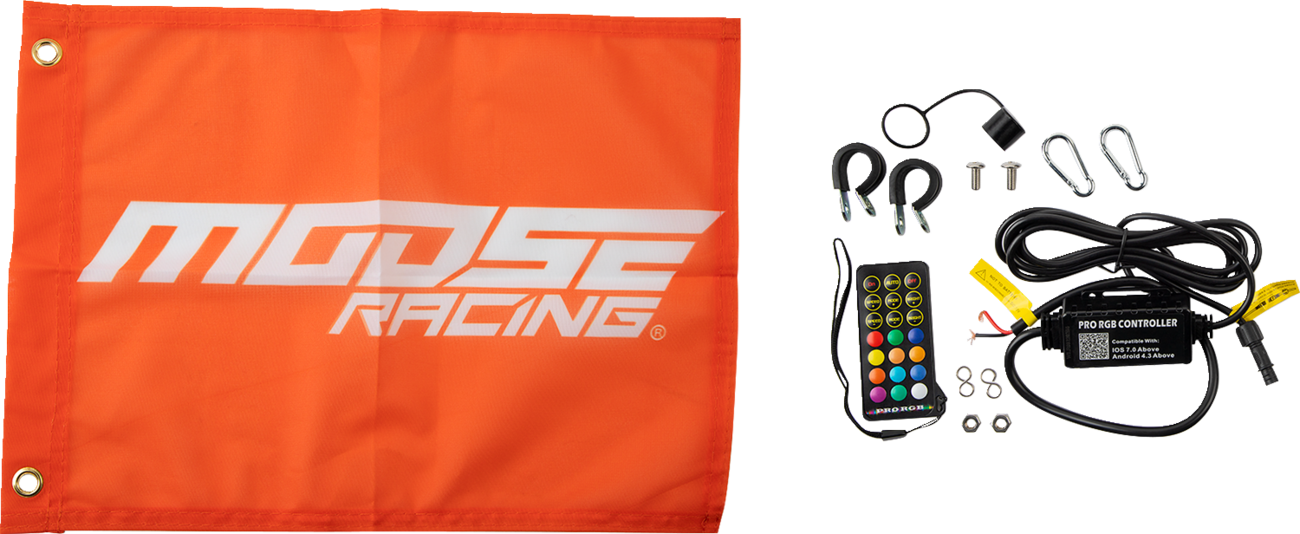 MOOSE OFFROAD 5' Whip Light - RGB - Black - Chase SB-CHSBTR-151PU