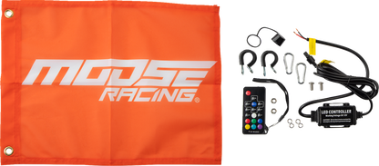 MOOSE OFFROAD 5' Whip Light - RGB - Black SB-RGBR-151-PU