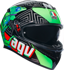 AGV K3 Helmet - Kamaleon - Black/Red/Green - XL 2118381004013XL