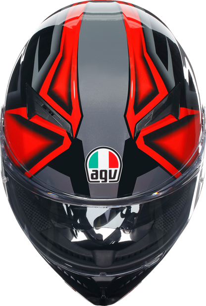 AGV K3 Helmet - Compound - Black/Red - Large 2118381004009L