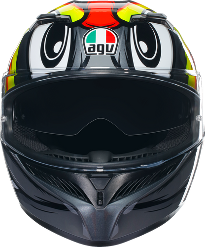 AGV K3 Helmet - Birdy 2.0 - Gray/Yellow/Red - 2XL 21183810040122X
